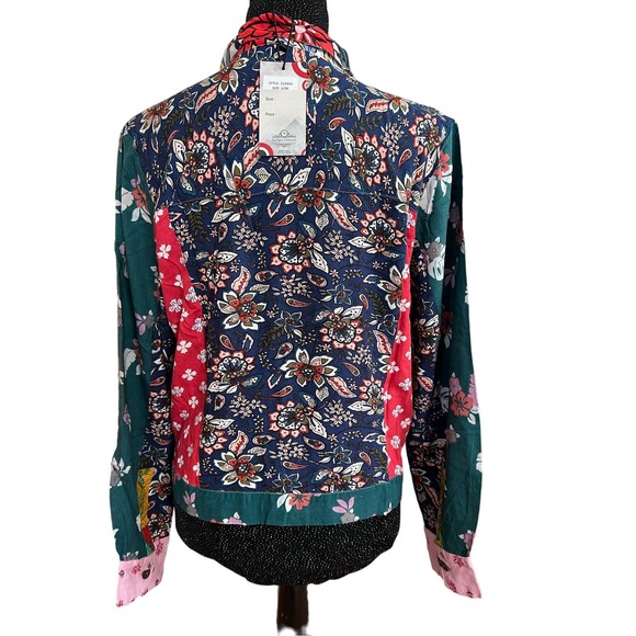 NWT Colorful Lightweight Blouse Loose Fitting Sacred Threads Sz S/M - Picture 4 of 9